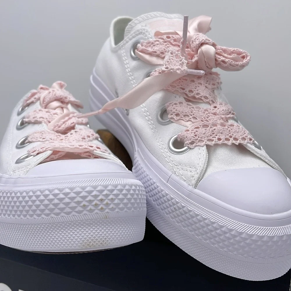 Converse WMNS A14830C CTAS LIFT OX
WHITE/WHITE/BLUSH HUSH Platforms Sneakers - Picture 5 of 16